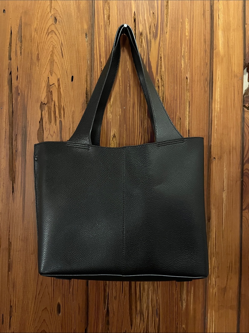 HOBO Black Pebble Leather Shoulder Tote